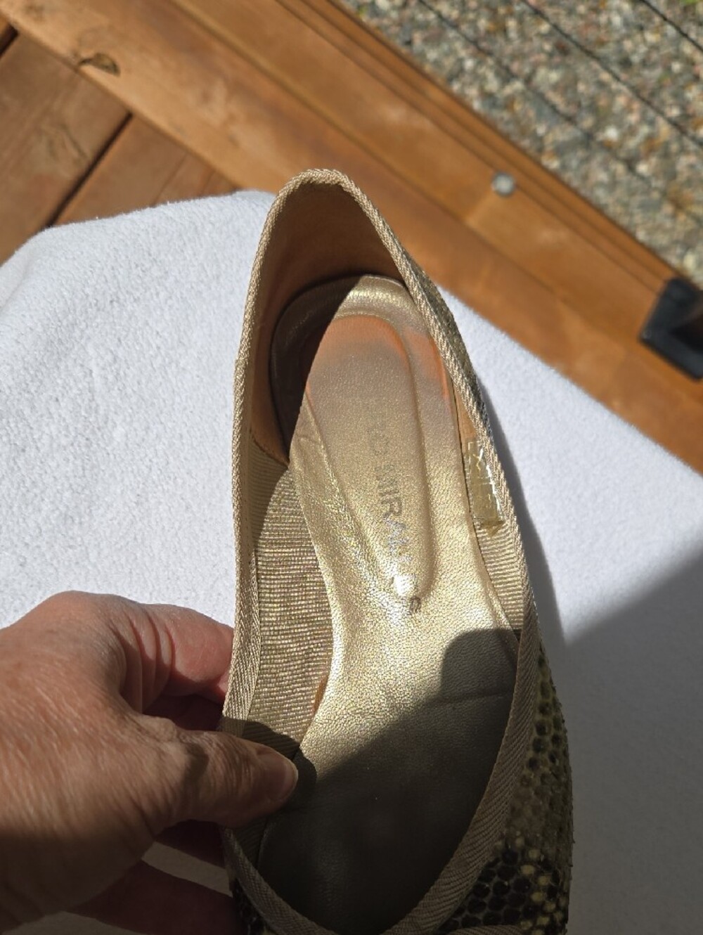 Pedro Miralles Snakeskin Print Hidden Wedge Ballet Flats EU 40 Leather - Picture 3 of 12